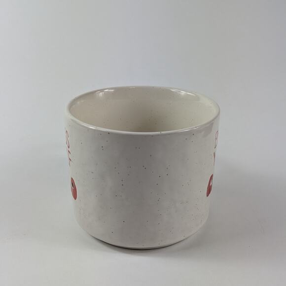 Crate & Barrel Express Your Elf Stoneware Coffee Mug 14oz Holiday Christmas Cup - Picture 2 of 10